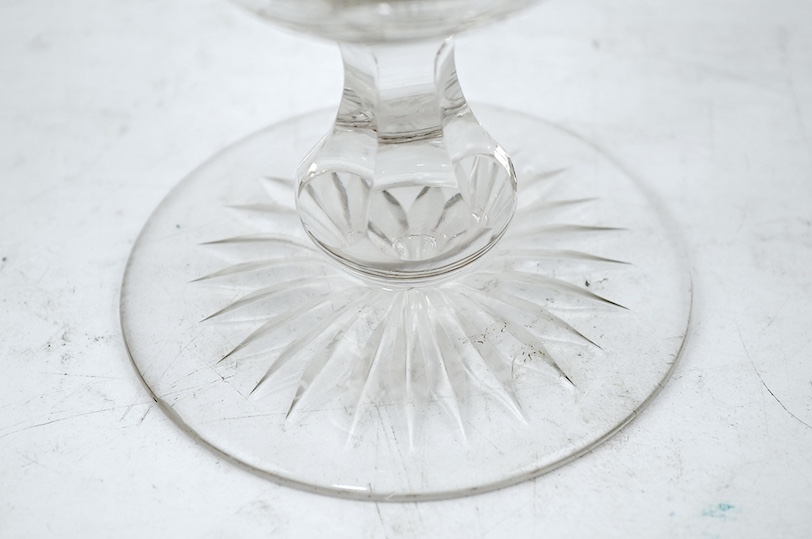 A Victorian horse racing goblet, c.1875
